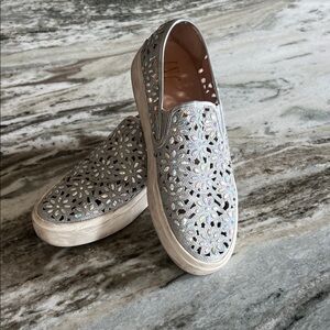 INC International Concepts Silver Slip-On Sneakers